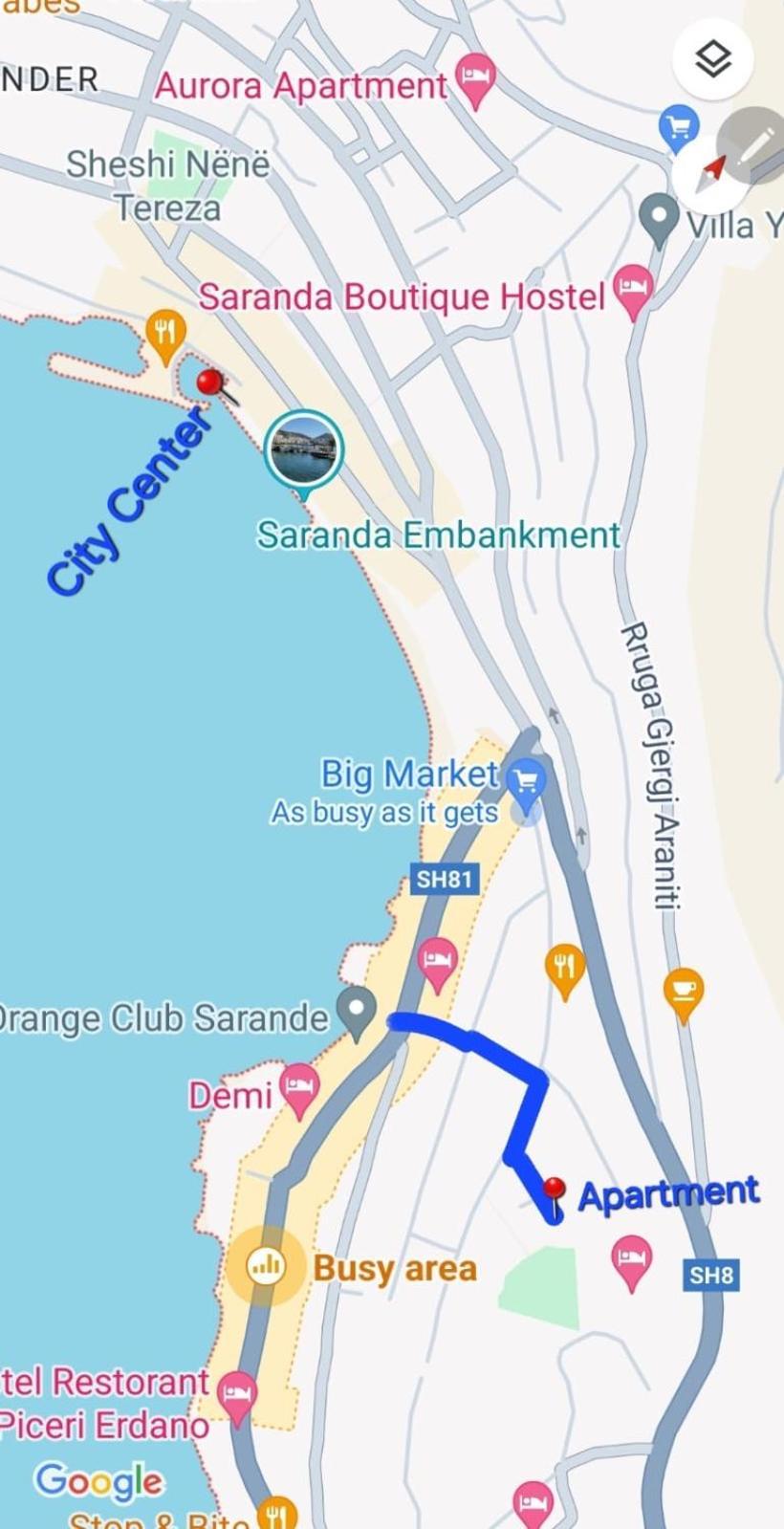 Ona Apartament Sarandë Esterno foto